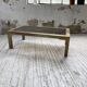 60s brass coffee table