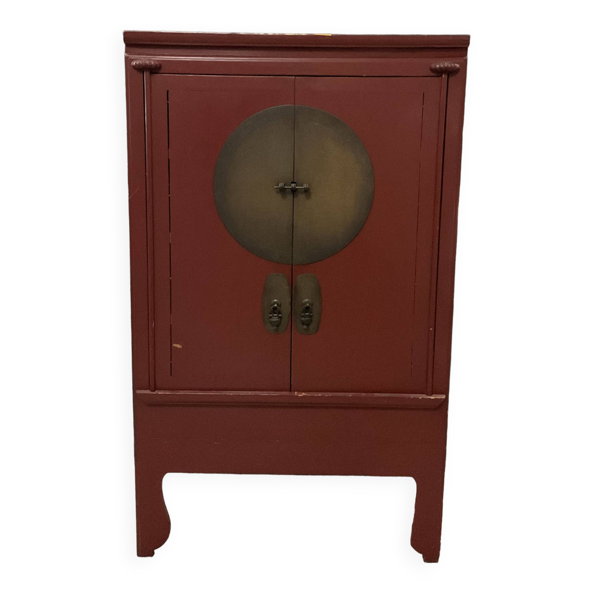 Burgundy Chinese cabinet