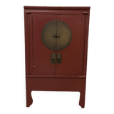 Burgundy Chinese cabinet