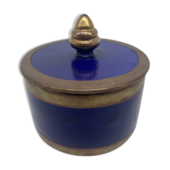 Blue ceramic box