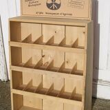 18 compartment wooden store display