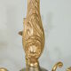 Bronze vintage five-pointed chandelier