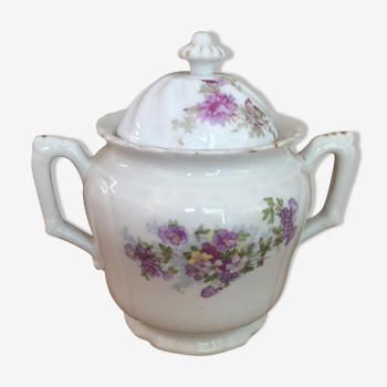 Ancient porcelain sugar bowl