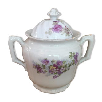 Ancient porcelain sugar bowl