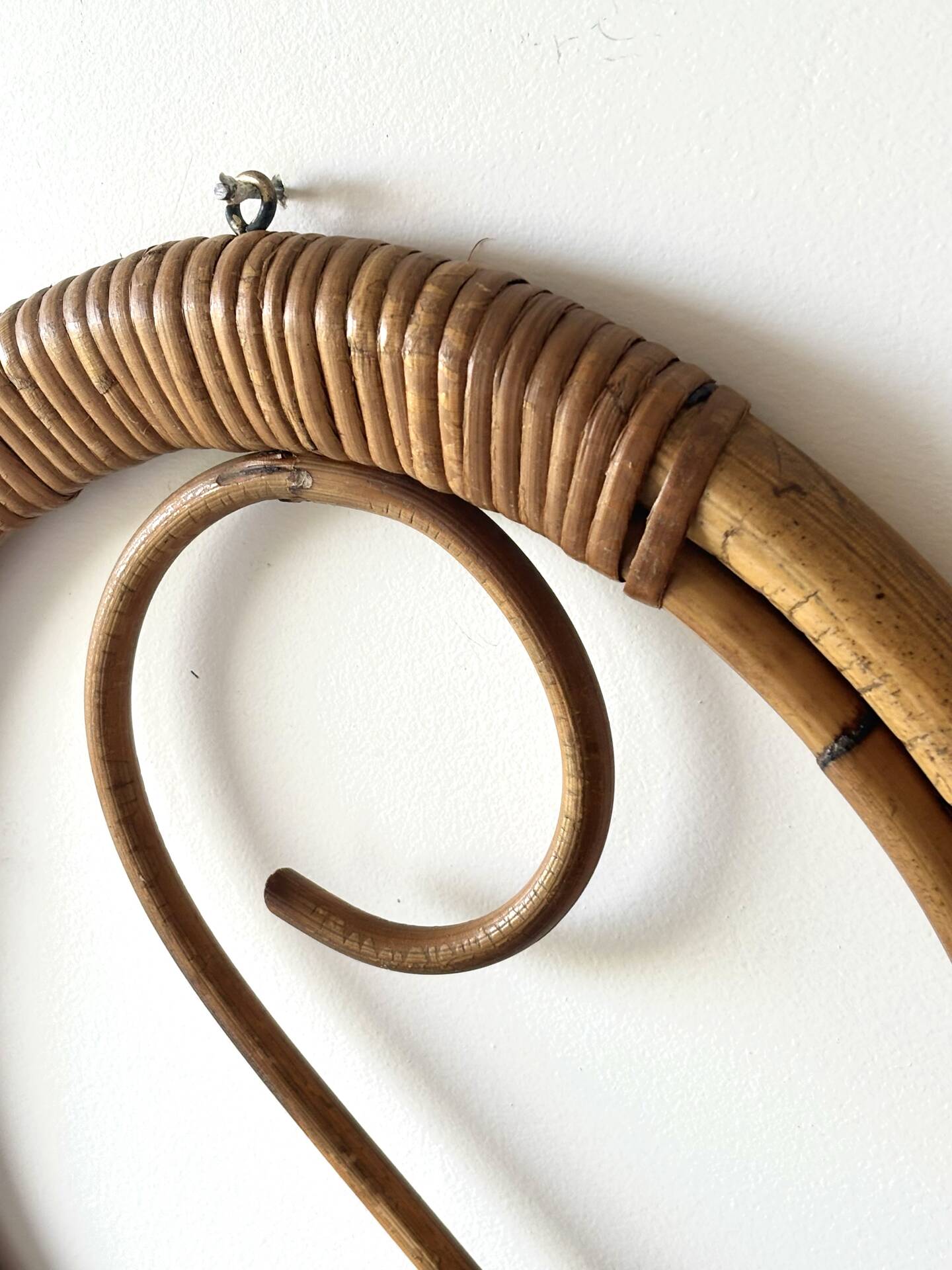 Coat rack in rattan by Franco Albini 1960