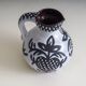 60s ceramic black & white jug