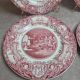 Set of 4 Wedgwood Georgia Historical Plates Mulberry England vintage
