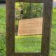 Large carved wooden mirror in Art Nouveau style