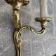 Paire de lampes d'appliques baroques en bronze doré