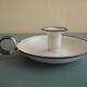 antique candlestick enamelled tin vintage candlestick Sweden