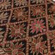 4x8 Red & Black Star Pattern Vintage Kilim Rug, 136x234Cm