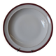 Round hollow serving plate in porcelain from Chastagner et Cie in good condition.