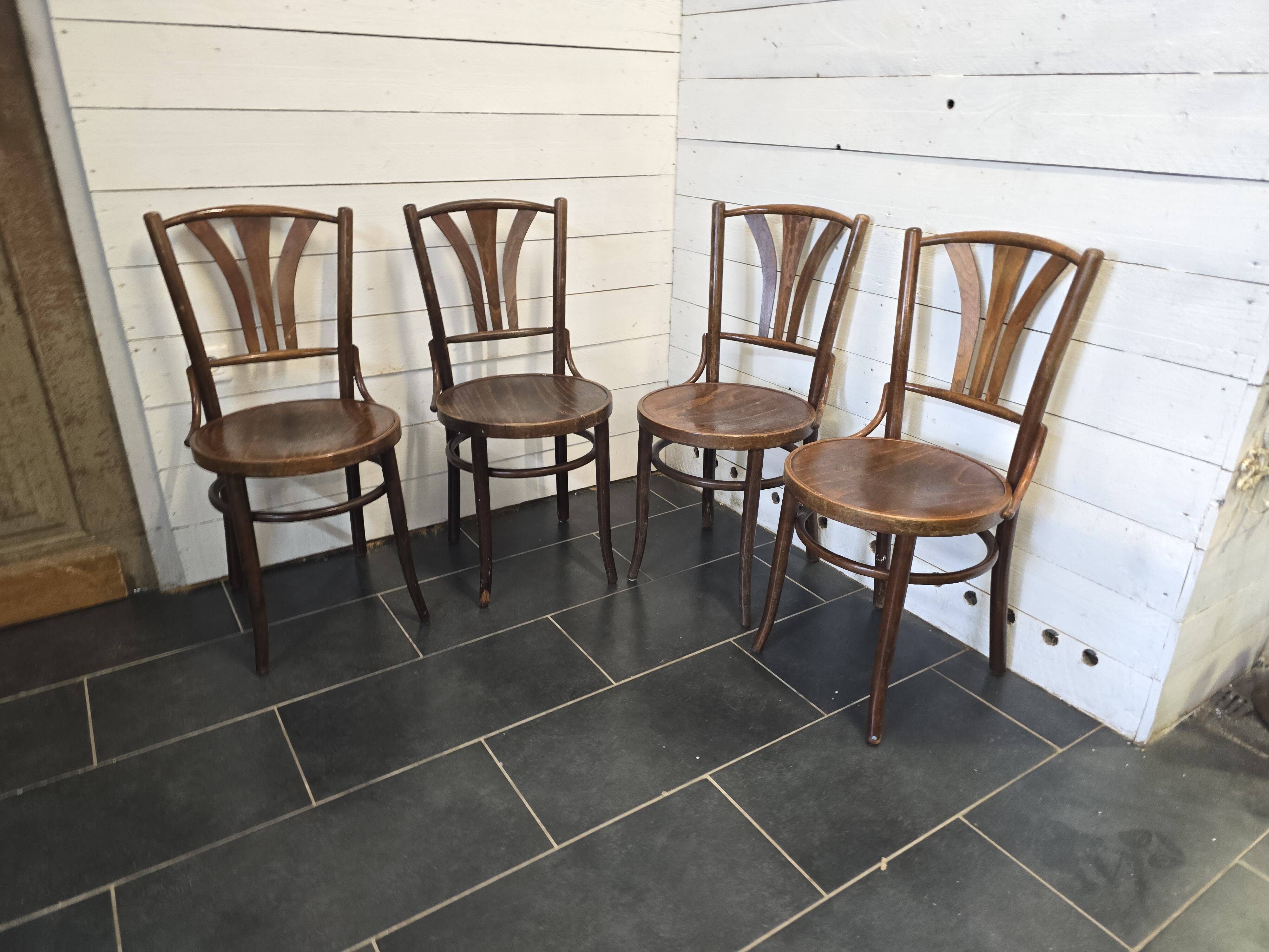 4 bentwood bistro chairs
