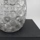 Biscuit, ice cube or candy pot, made of crystal and metal.