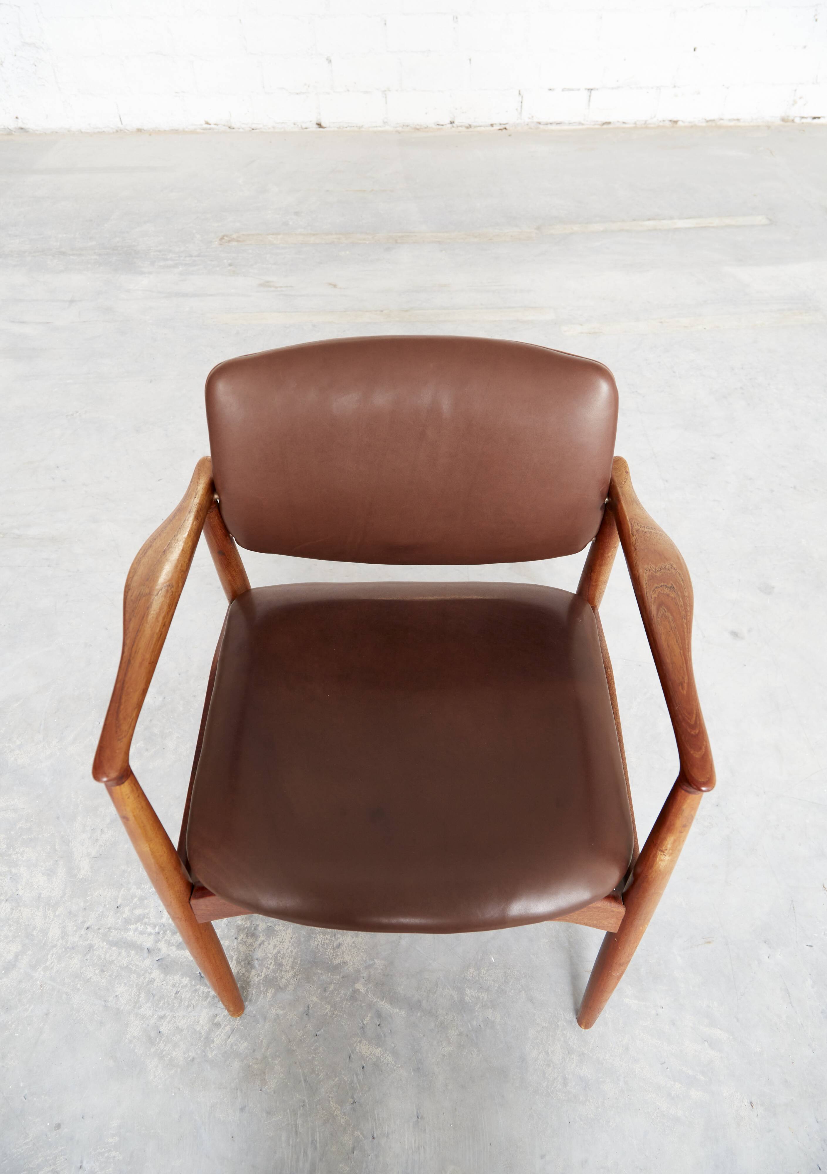 Vintage Captain's Chair in Teak by Erik Buch for Ørum Møbler