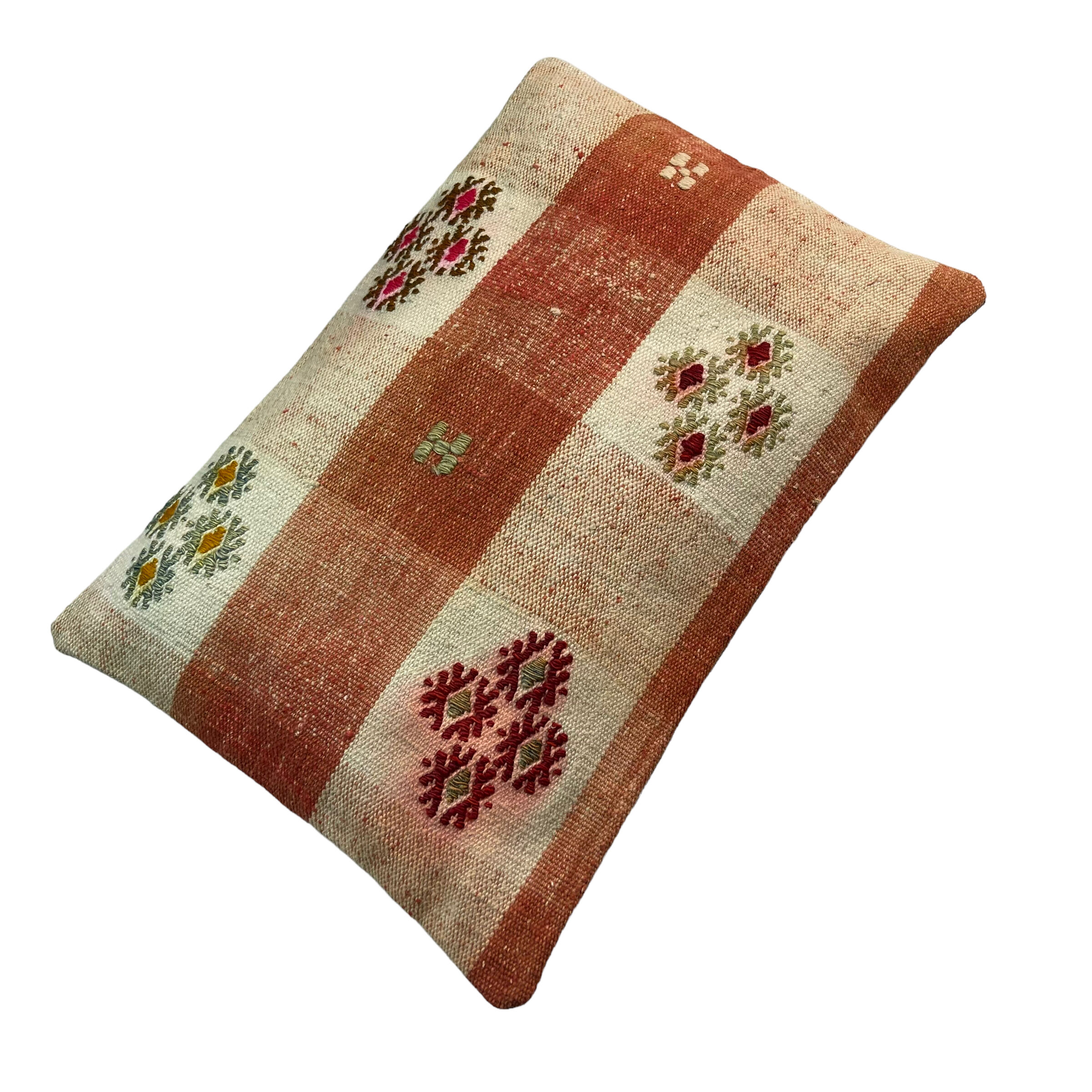 Vintage turkish kilim cushion cover 30x50cm