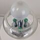 Italian Space Age Table Lamp with Effervescent Bubble Glass, 1970's