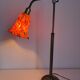 Vintage 1900 Clichy glass paste lamp, brass workshop desk - 60 cm