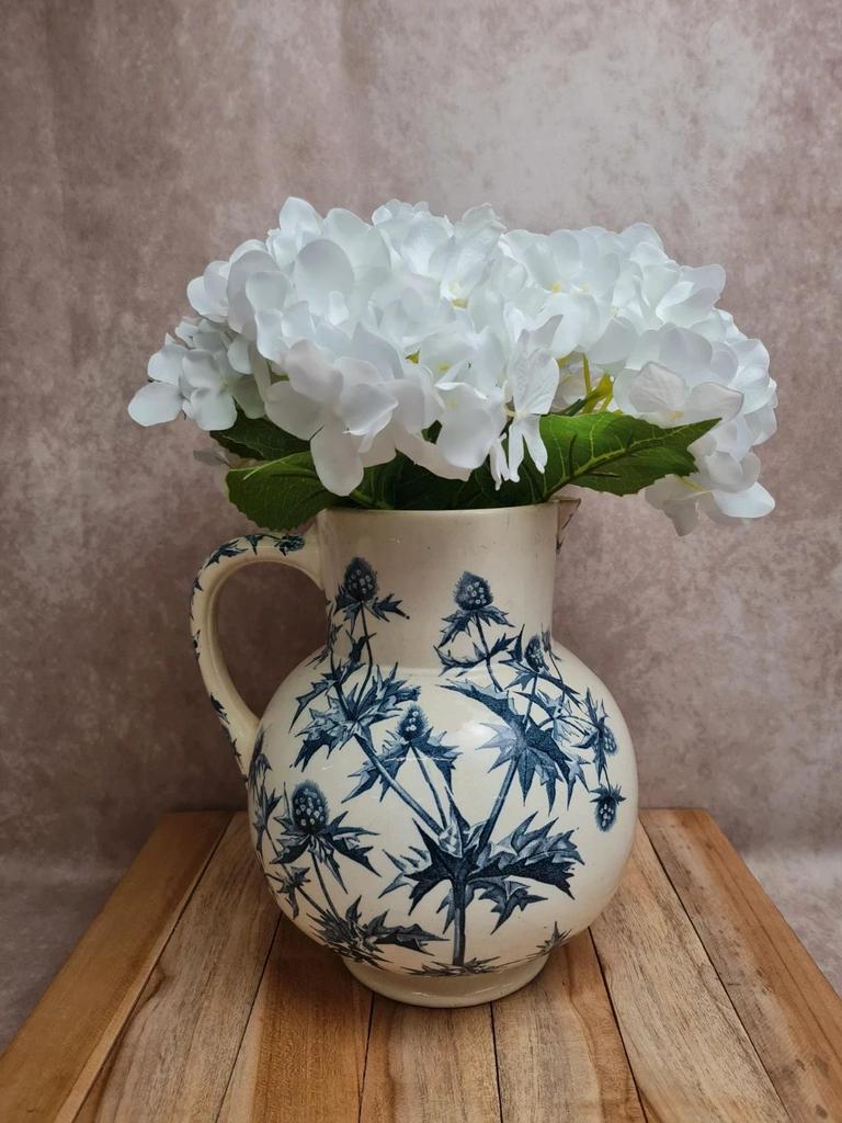 Antique pitcher Jules Vieillard Bordeaux – Chardon model – Ironstone