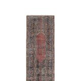 Vintage Turkish Oushak Handwoven Rug 68x361 cm
