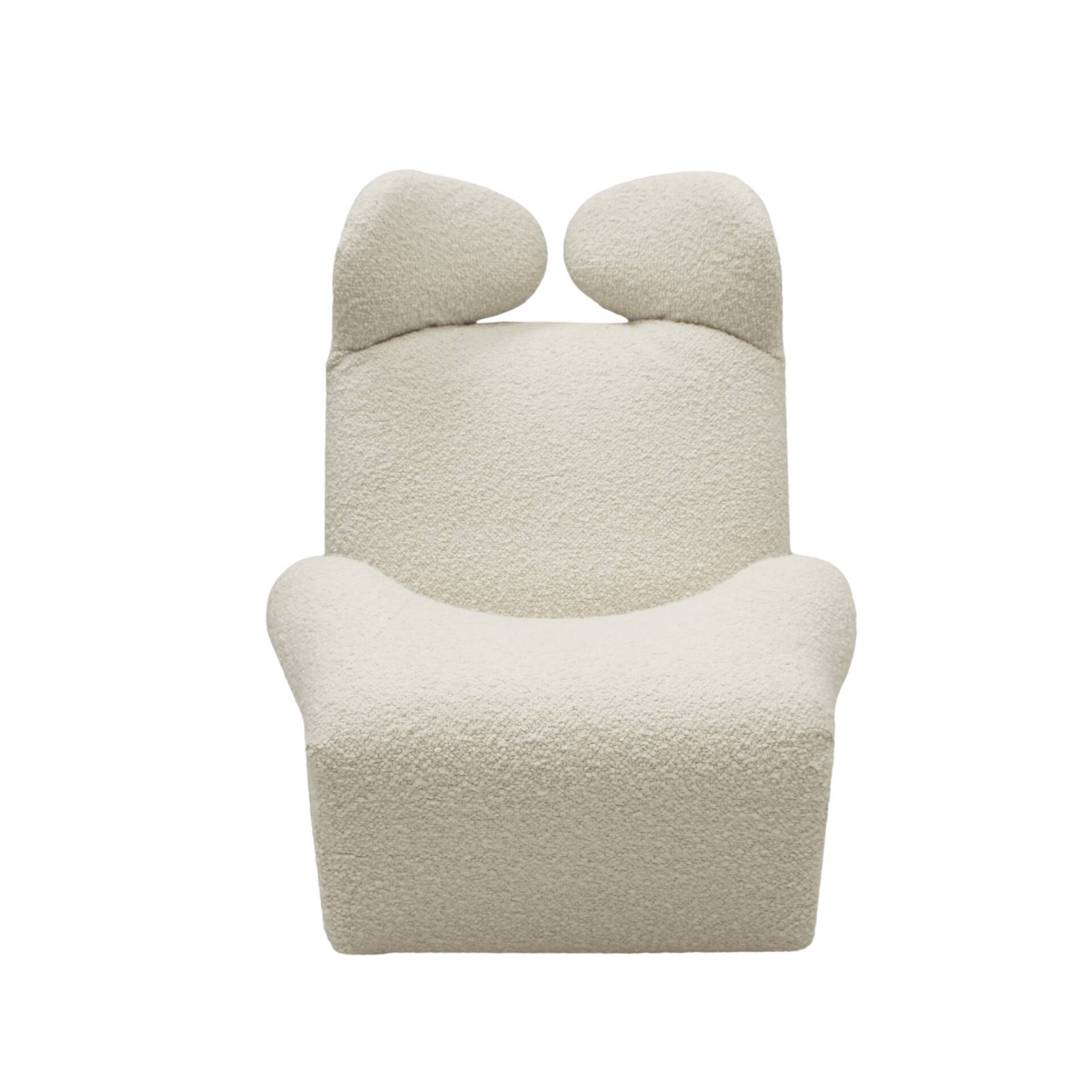 Wink White Armchair Designed by Toshiyuki Kita for Cassina, 1980s
