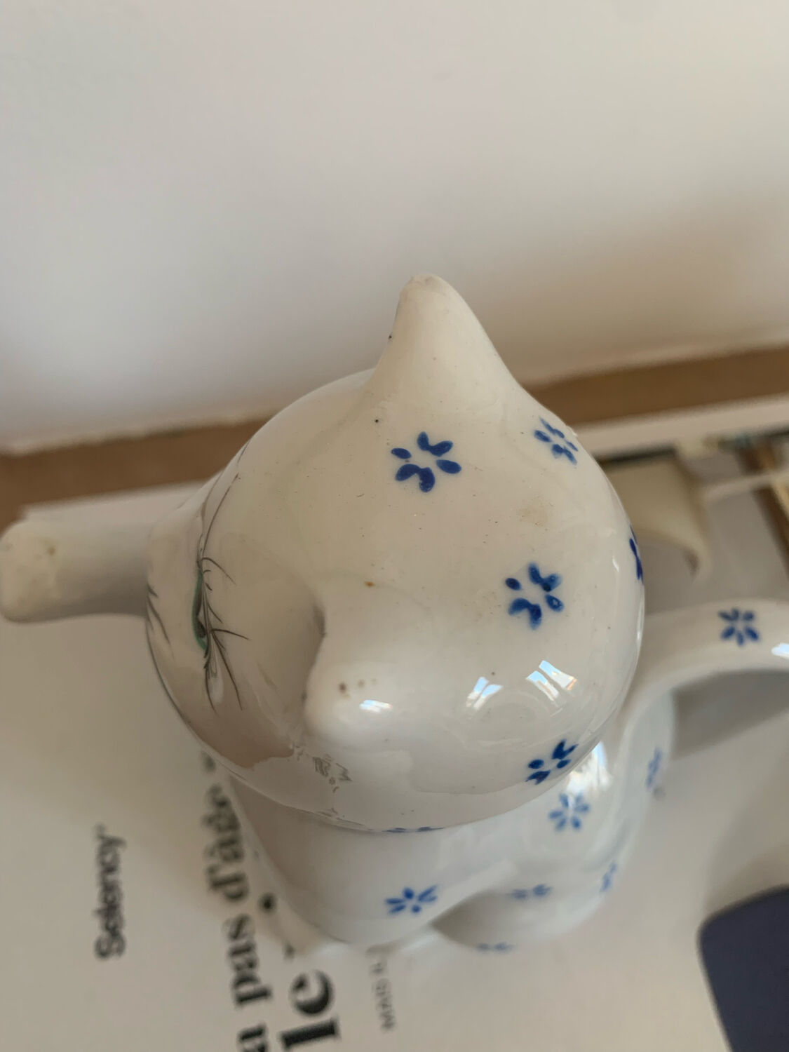 Milk jug or small tea vintage cat