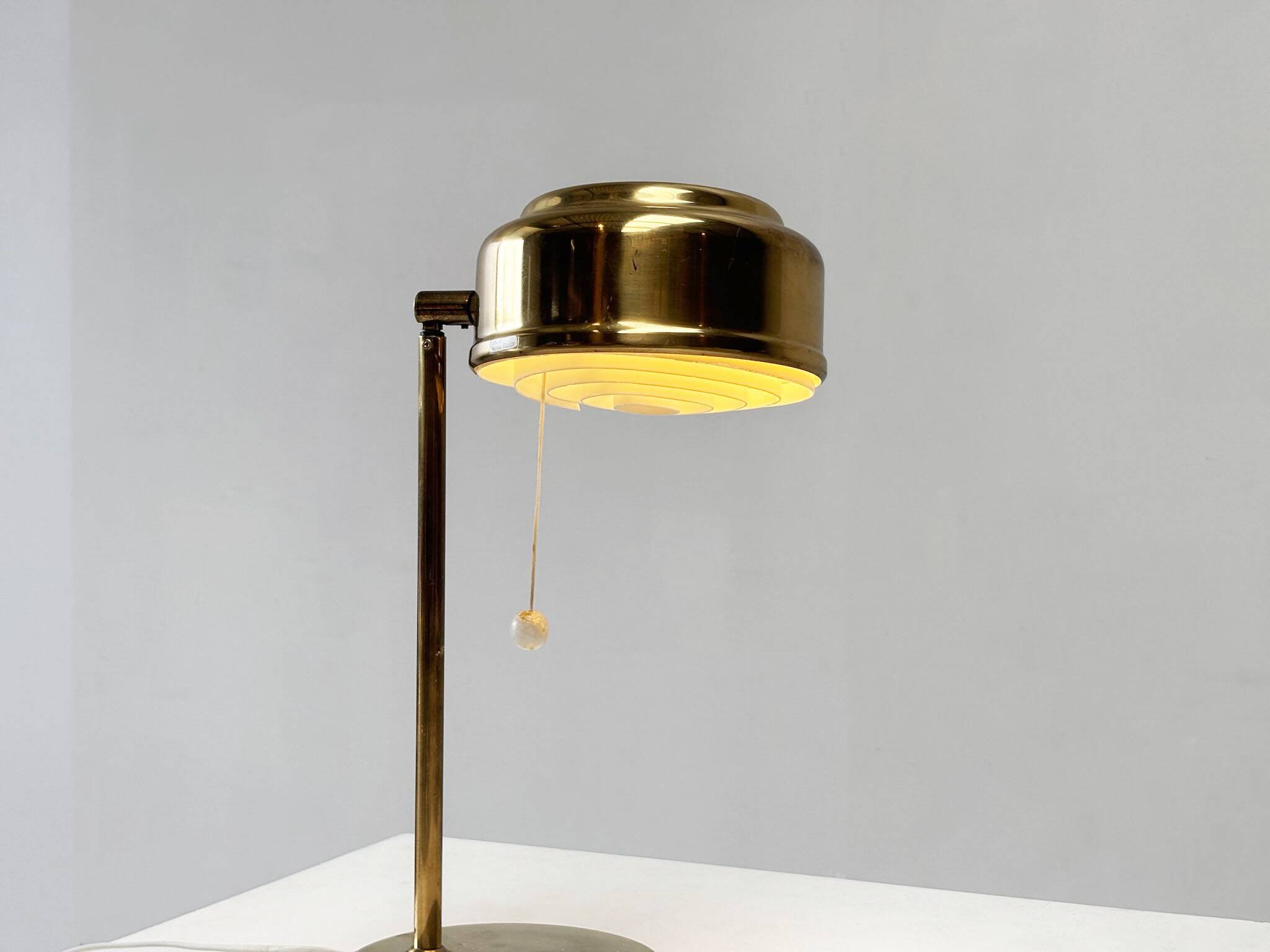 Brass table lamp by Börje Claes, for Norlett Elit in Sweden