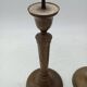 Pair of antique bronze candelabras