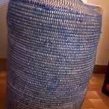Panier à linge en raphia