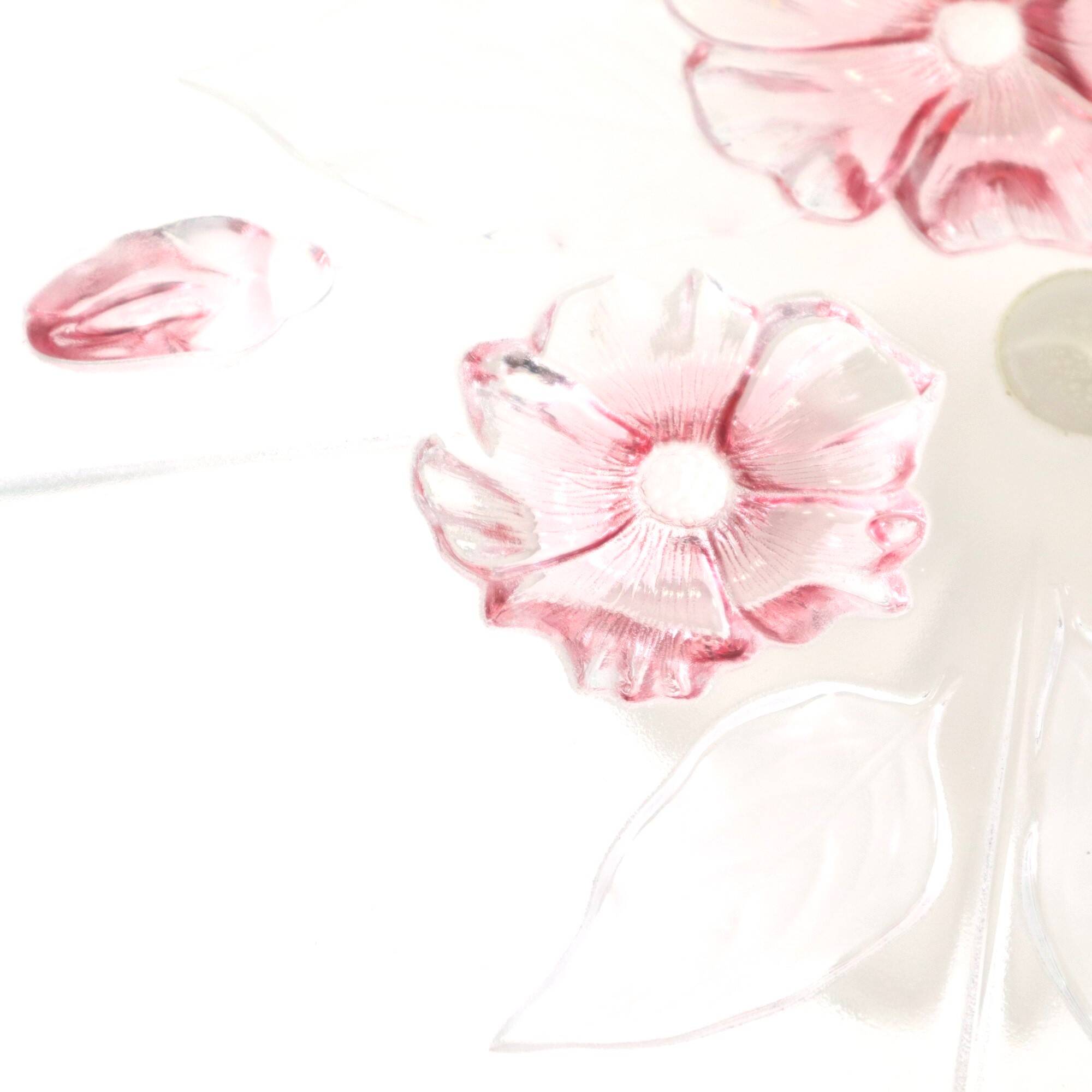 Vintage Glass Cake Stand Cake Plateau Flowers Mikasa Calypso