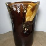 VASE Handkerchief in glazed ceramic handmade VALLAURIS