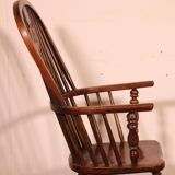 Windsor armchair in ash and elm from the early 19th century