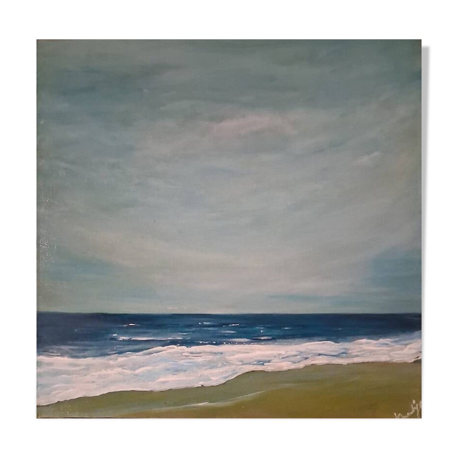 Original painting signed and delivered with its certificate: marine painting