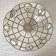 Suspension in mother-of-pearl and vintage brass, fruit decoration