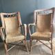 Paire de fauteuils rotin vintage