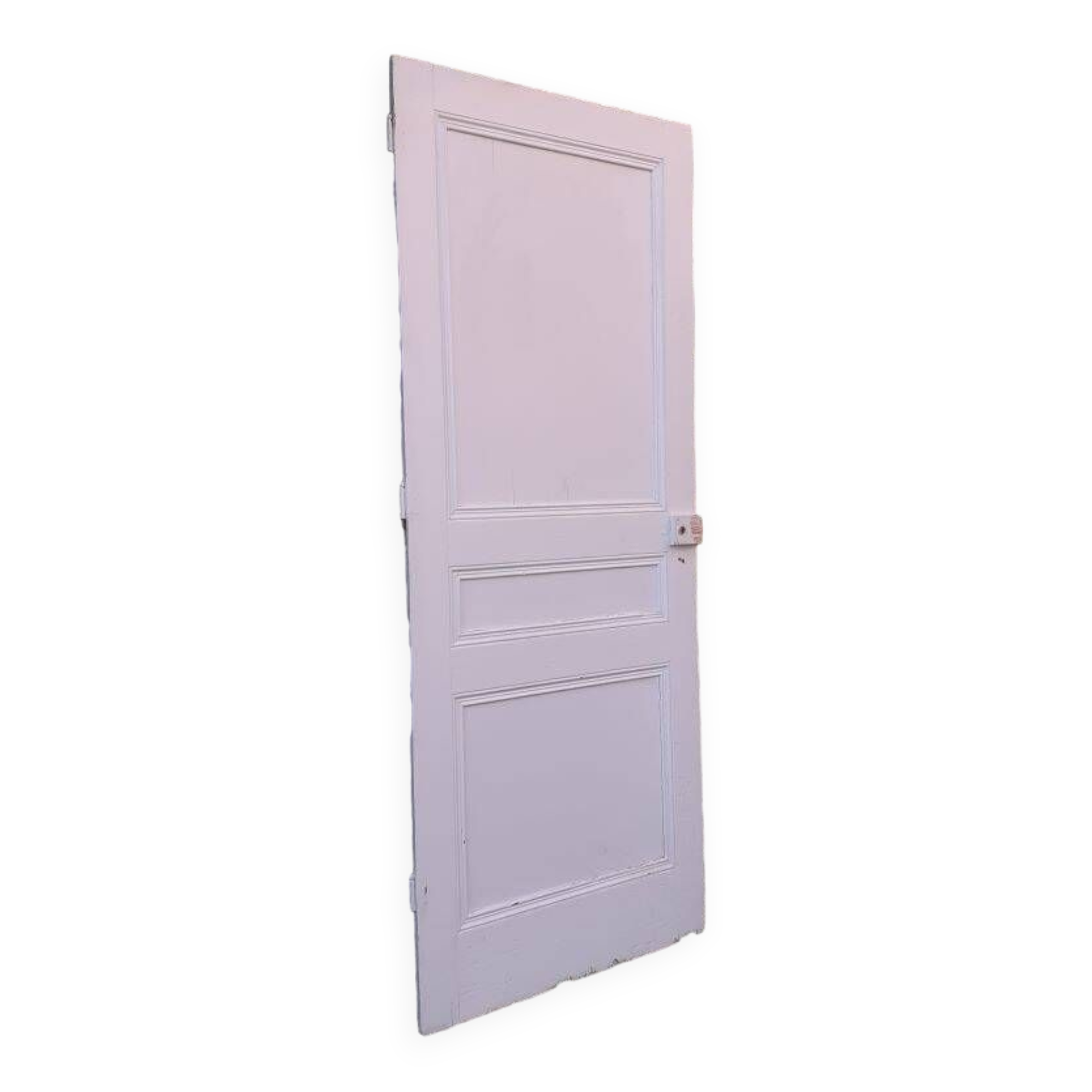 Communication door h216.5x87cm old paneled, molded