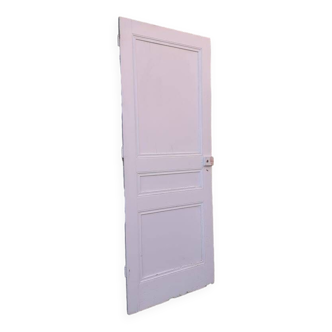 Communication door h216.5x87cm old paneled, molded