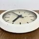 Beige industrial factory wall clock from Siemens, 1950s