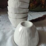 Ensemble de 6 verres en céramique émaillée façon fongus