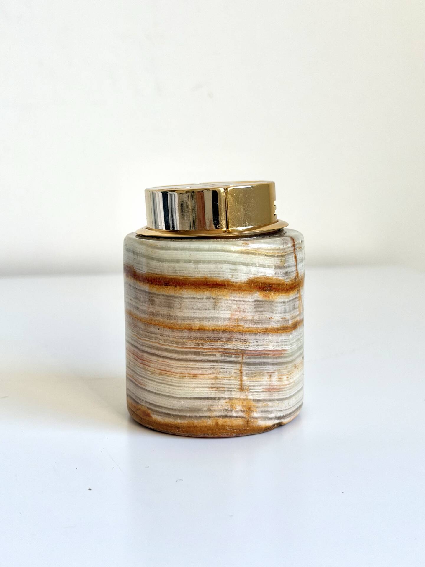 Vintage SAROME Japan Marble Onyx Table Lighter