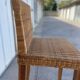 Vintage wicker top stool