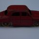 Vintage car Dinky Toys Renault Dauphine red