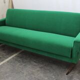 Emerald Green Mid-Century Canapé, Italy