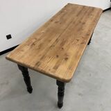 Farm table desk turned legs