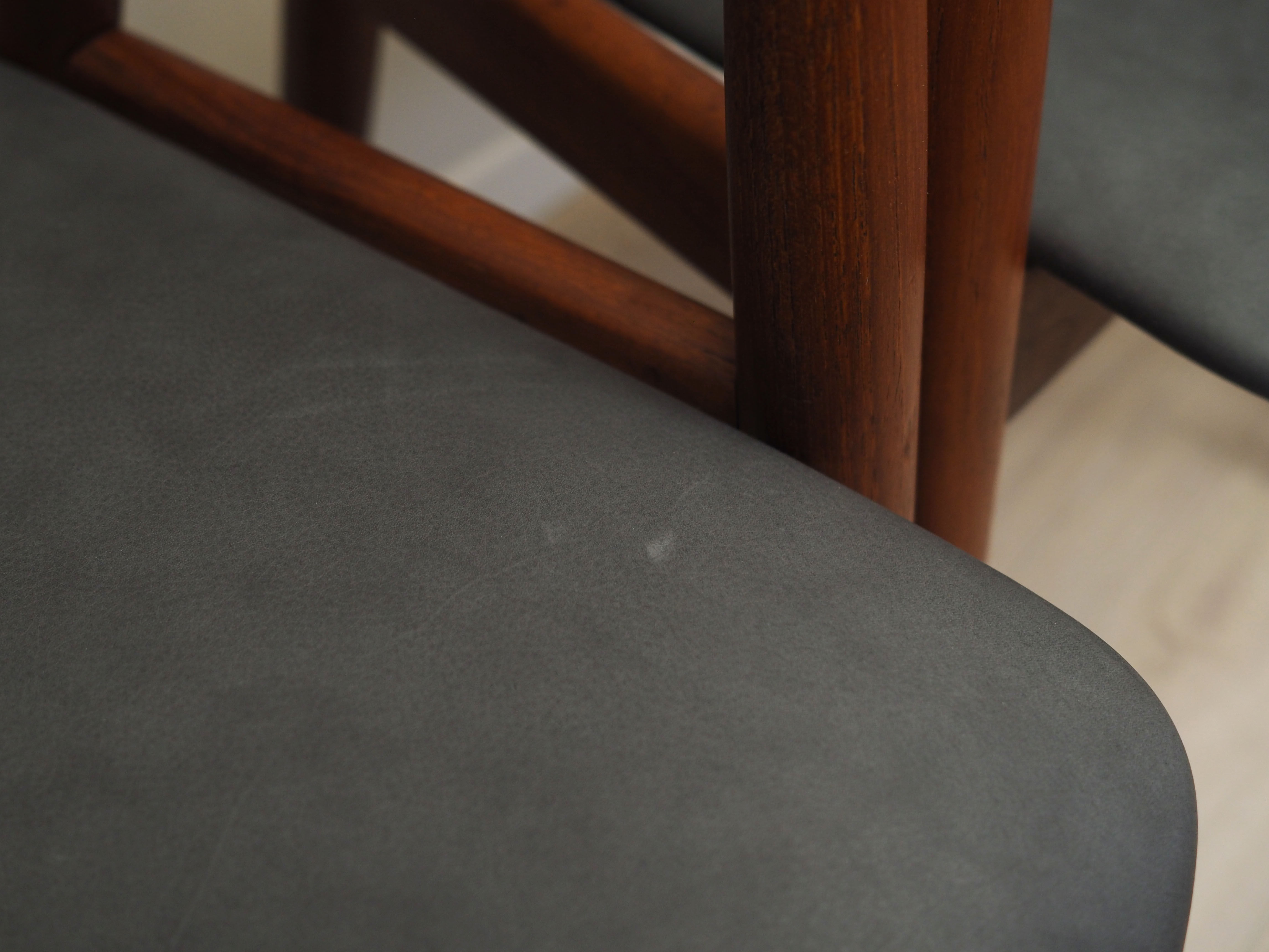 Set of four teak chairs, Danish design, 1960s, designer: Ejner Larsen & Aksel Bender Madsen