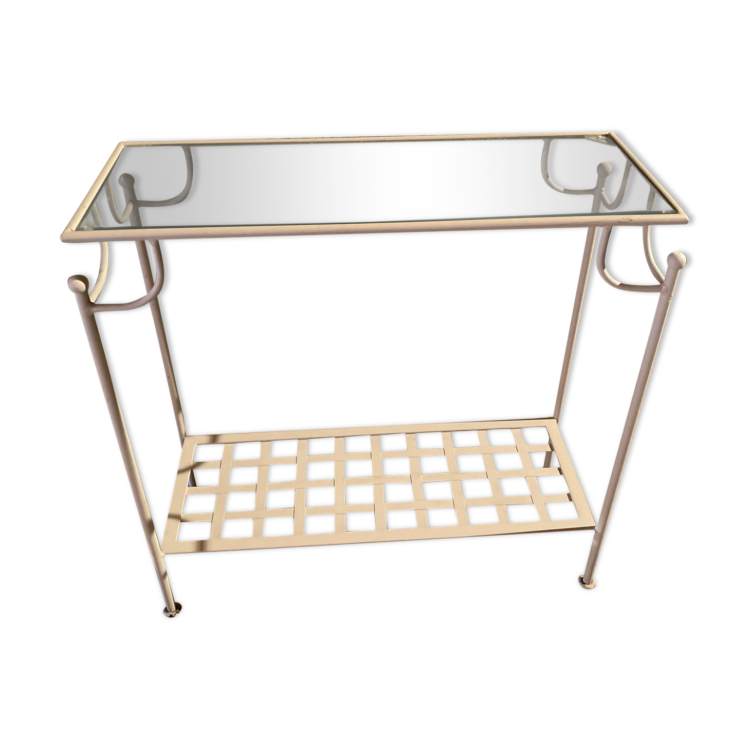Forged iron console