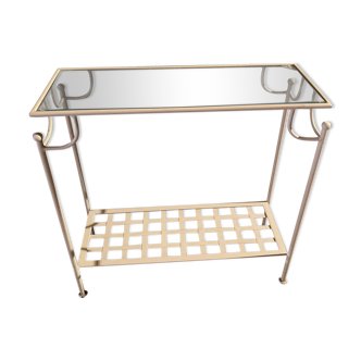 Forged iron console