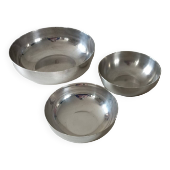Set of 3 Christofle silver metal cups