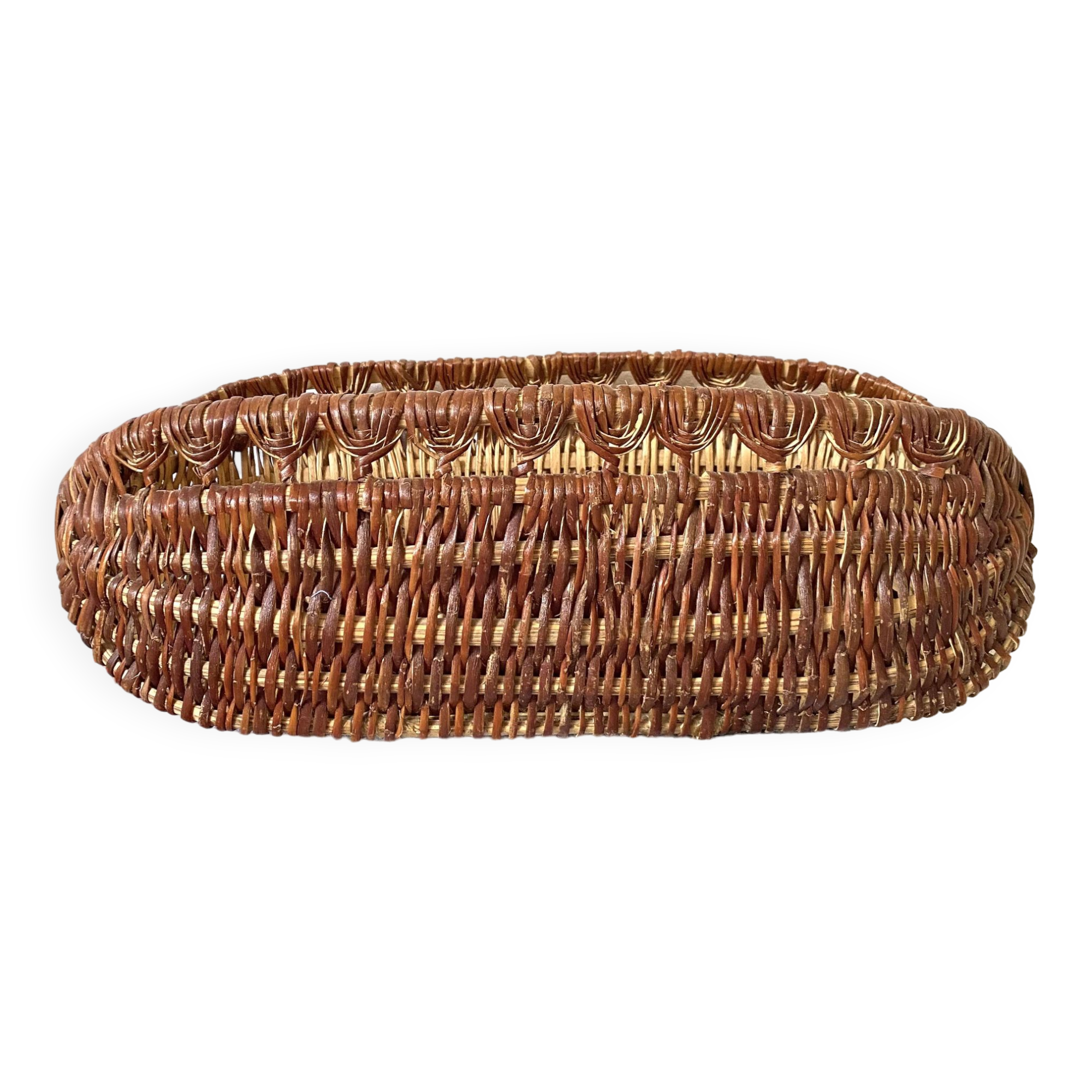 Basket, woven wicker basket