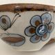 6 ceramic cups Ken Edwards, Tonala, Mexico, with sub cups and sugar